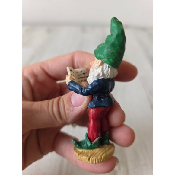 Vintage elf reading Santa figurine village Xmas cute unique - Picture 4 of 9